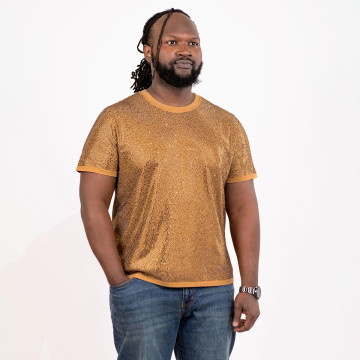 Strass Rhinestone T-Shirt - Gold - Extra Large