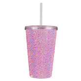 Strass Wide Tumbler - Pink Iridescent