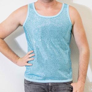 Strass&#x20;Rhinestone&#x20;Tank&#x20;-&#x20;Aqua&#x20;-&#x20;Extra&#x20;Large
