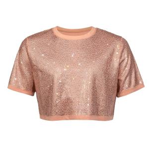 Strass&#x20;Rhinestone&#x20;Crop&#x20;Top&#x20;-&#x20;Pink&#x20;-&#x20;Extra&#x20;Large