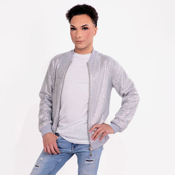 Strass Rhinestone Bomber Jacket