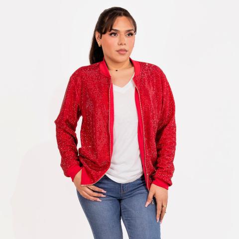 Strass&#x20;Rhinestone&#x20;Bomber&#x20;Jacket