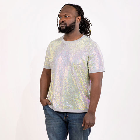 Strass&#x20;Rhinestone&#x20;T-Shirt&#x20;-&#x20;Iridescent&#x20;-&#x20;Extra&#x20;Large