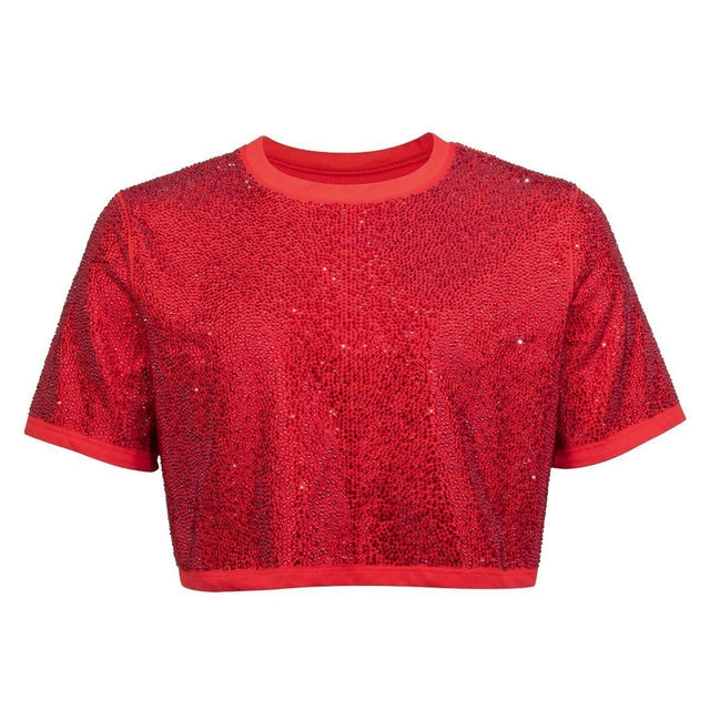 Strass Rhinestone Crop Top lifestyle image Strass Rhinestone Crop Top lifestyle image
