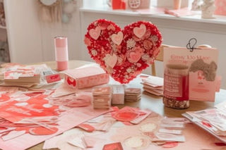 Love Letters: DIY Rhinestone Valentine's Day Cards