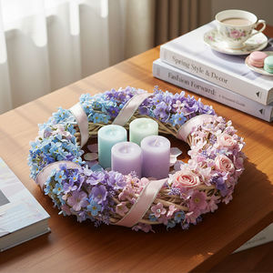 Rhinestone-decorated Spring Wreaths