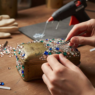 Rhinestone Upcycling: Transform Old Items Into Sparkly Décor