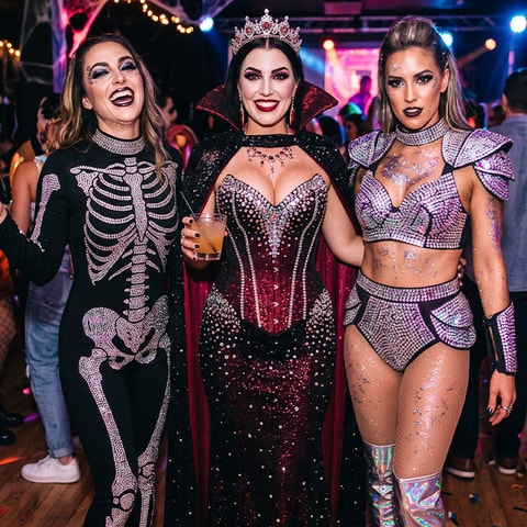 Rhinestone Halloween Looks That Steal the Show