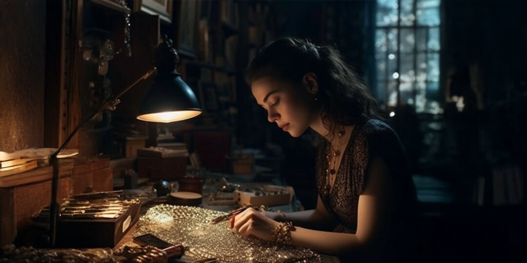 Woman&amp;&#x23;x20&#x3B;designing&amp;&#x23;x20&#x3B;intricate&amp;&#x23;x20&#x3B;rhinestone&amp;&#x23;x20&#x3B;patterns&amp;&#x23;x20&#x3B;at&amp;&#x23;x20&#x3B;a&amp;&#x23;x20&#x3B;craft&amp;&#x23;x20&#x3B;table&amp;&#x23;x20&#x3B;under&amp;&#x23;x20&#x3B;a&amp;&#x23;x20&#x3B;studio&amp;&#x23;x20&#x3B;lamp