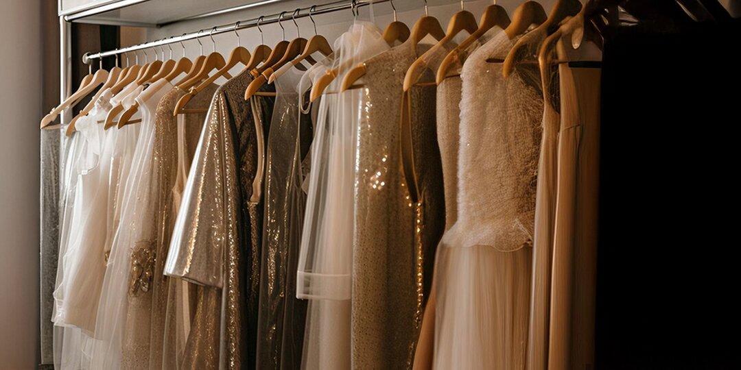 Placard&amp;&#x23;x20&#x3B;avec&amp;&#x23;x20&#x3B;des&amp;&#x23;x20&#x3B;v&amp;&#x23;xEA&#x3B;tements&amp;&#x23;x20&#x3B;orn&amp;&#x23;xE9&#x3B;s&amp;&#x23;x20&#x3B;de&amp;&#x23;x20&#x3B;strass&amp;&#x23;x20&#x3B;soigneusement&amp;&#x23;x20&#x3B;rang&amp;&#x23;xE9&#x3B;s&amp;&#x23;x20&#x3B;sur&amp;&#x23;x20&#x3B;des&amp;&#x23;x20&#x3B;cintres