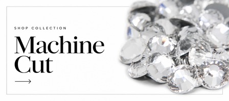 Machine-cut hotfix rhinestones