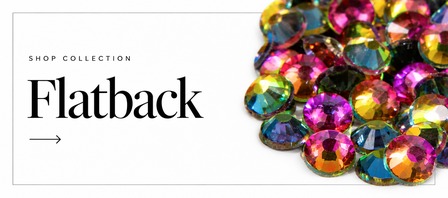 Flatback machine-cut rhinestones