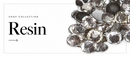 Premium resin rhinestones for DIY projects