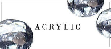 Clear acrylic rhinestone crystals for crafting